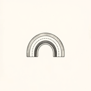 Sketch Rainbow Tattoo