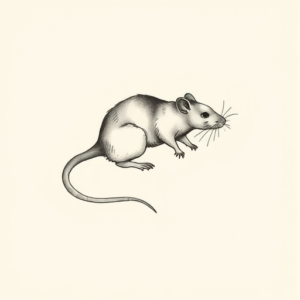 Sketch Rat Tattoo