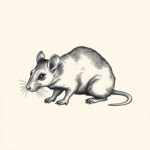 Sketch Rat Tattoo