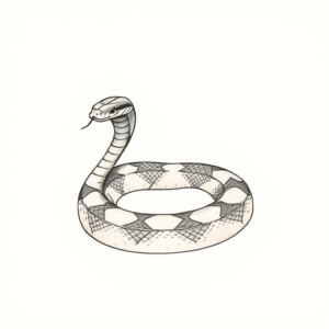 Sketch Rattlesnake Tattoo