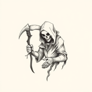 Sketch Reaper Tattoo