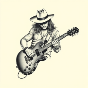 Sketch Rockstar Tattoo
