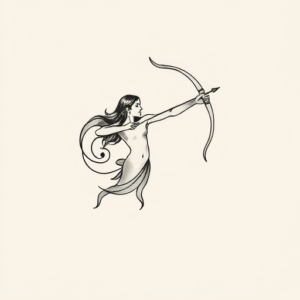 Sketch Sagittarius Tattoo
