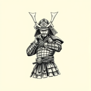 Sketch Samurai Tattoo