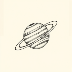 Sketch Saturn Tattoo