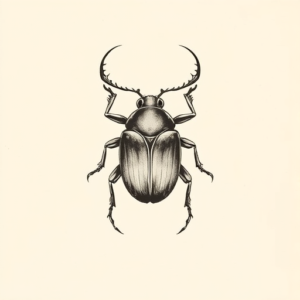 Sketch Scarab Tattoo