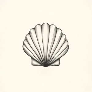 Sketch Seashell Tattoo