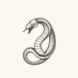 Sketch Serpent Tattoo