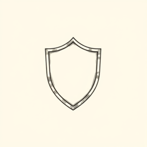 Sketch Shield Tattoo