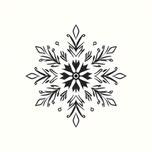 Sketch Snowflake Tattoo