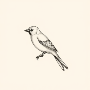 Sketch Sparrow Tattoo