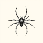 Sketch Spider Tattoo