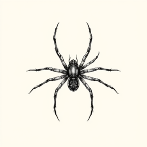 Sketch Spider Tattoo
