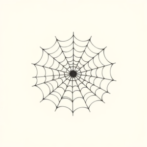 Sketch Spiderweb Tattoo
