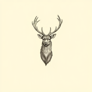 Sketch Stag Tattoo