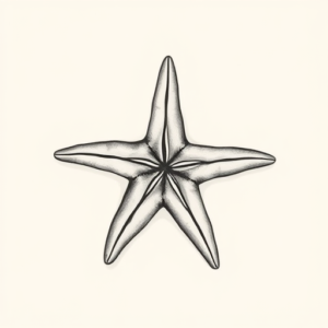 Sketch Starfish Tattoo