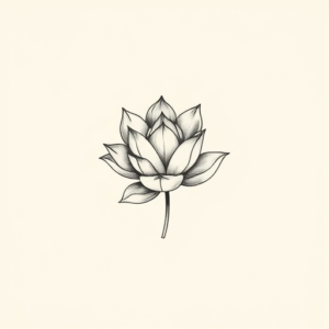Sketch Succulent Tattoo