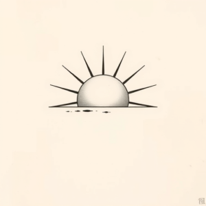 Sketch Sunrise Tattoo