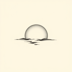 Sketch Sunset Tattoo