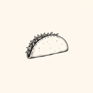 Sketch Taco Tattoo