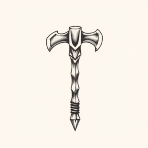 Sketch Tomahawk Tattoo