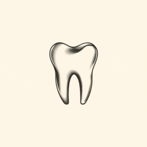 Sketch Tooth Tattoo