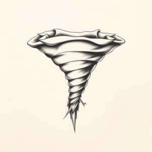 Sketch Tornado Tattoo