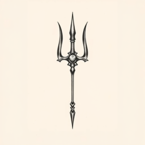 Sketch Trident Tattoo