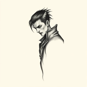 Sketch Vampire Tattoo