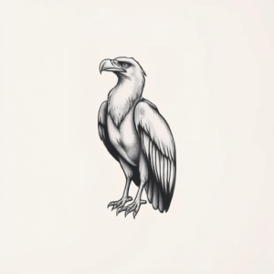 Sketch Vulture Tattoo