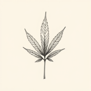 Sketch Weed Tattoo