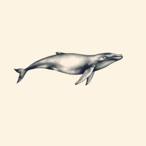 Sketch Whale Tattoo