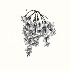 Sketch Wisteria Tattoo