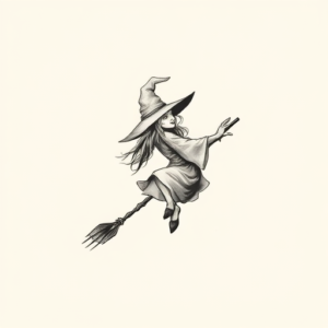 Sketch Witch Tattoo
