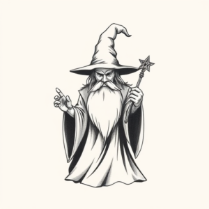 Sketch Wizard Tattoo