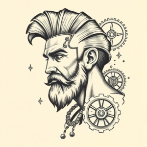 Steampunk Achilles Tattoo