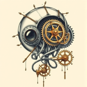 Steampunk Alien Tattoo