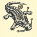 Steampunk Alligator Tattoo