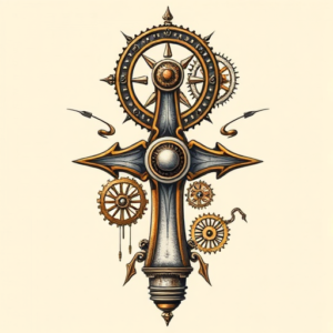 Steampunk Ankh Tattoo