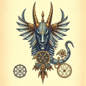 Steampunk Anubis Tattoo