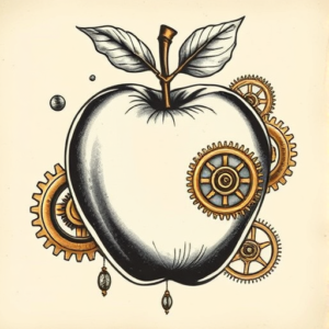 Steampunk Apple Tattoo