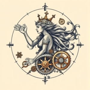 Steampunk Aquarius Tattoo