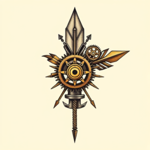 Steampunk Arrowhead Tattoo