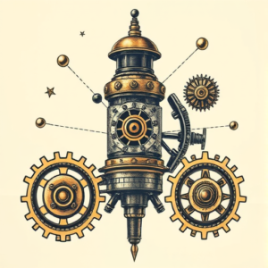 Steampunk Atomic Tattoo