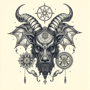 Steampunk Baphomet Tattoo