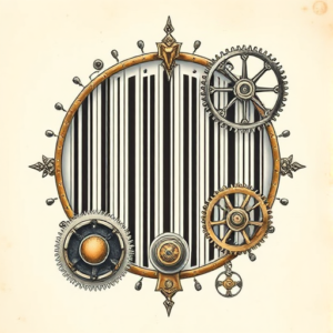 Steampunk Barcode Tattoo