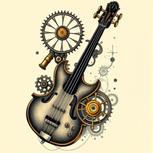 Steampunk Bass Tattoo