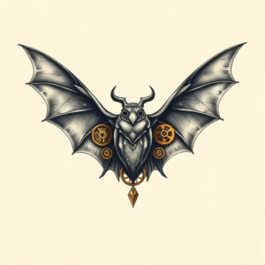 Steampunk Bat Tattoo
