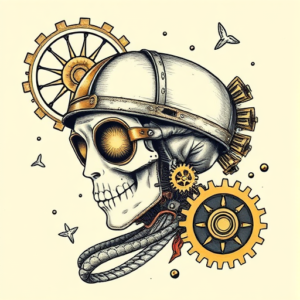 Steampunk Beach Tattoo