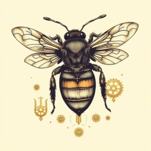 Steampunk Bee Tattoo